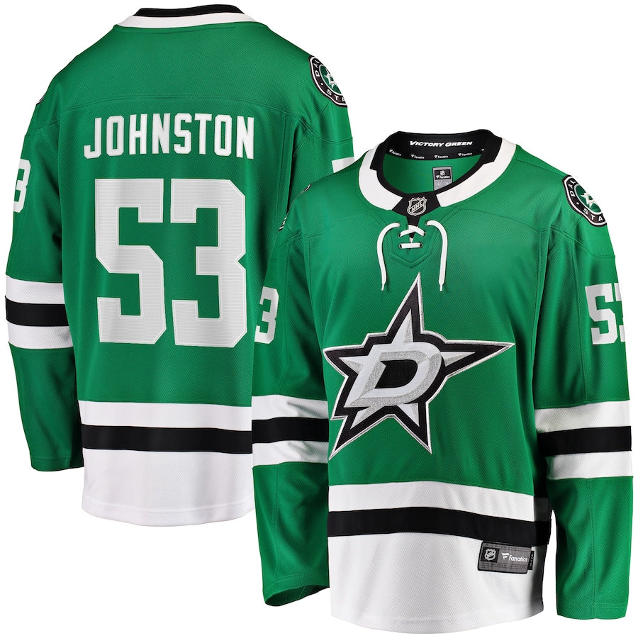 Wyatt Johnston Dallas Stars   Home Breakaway  Jersey - Kelly Green