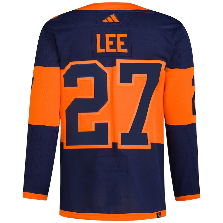 Anders Lee New York Islanders   2024 NHL Stadium Series Primegreen   Jersey – Navy