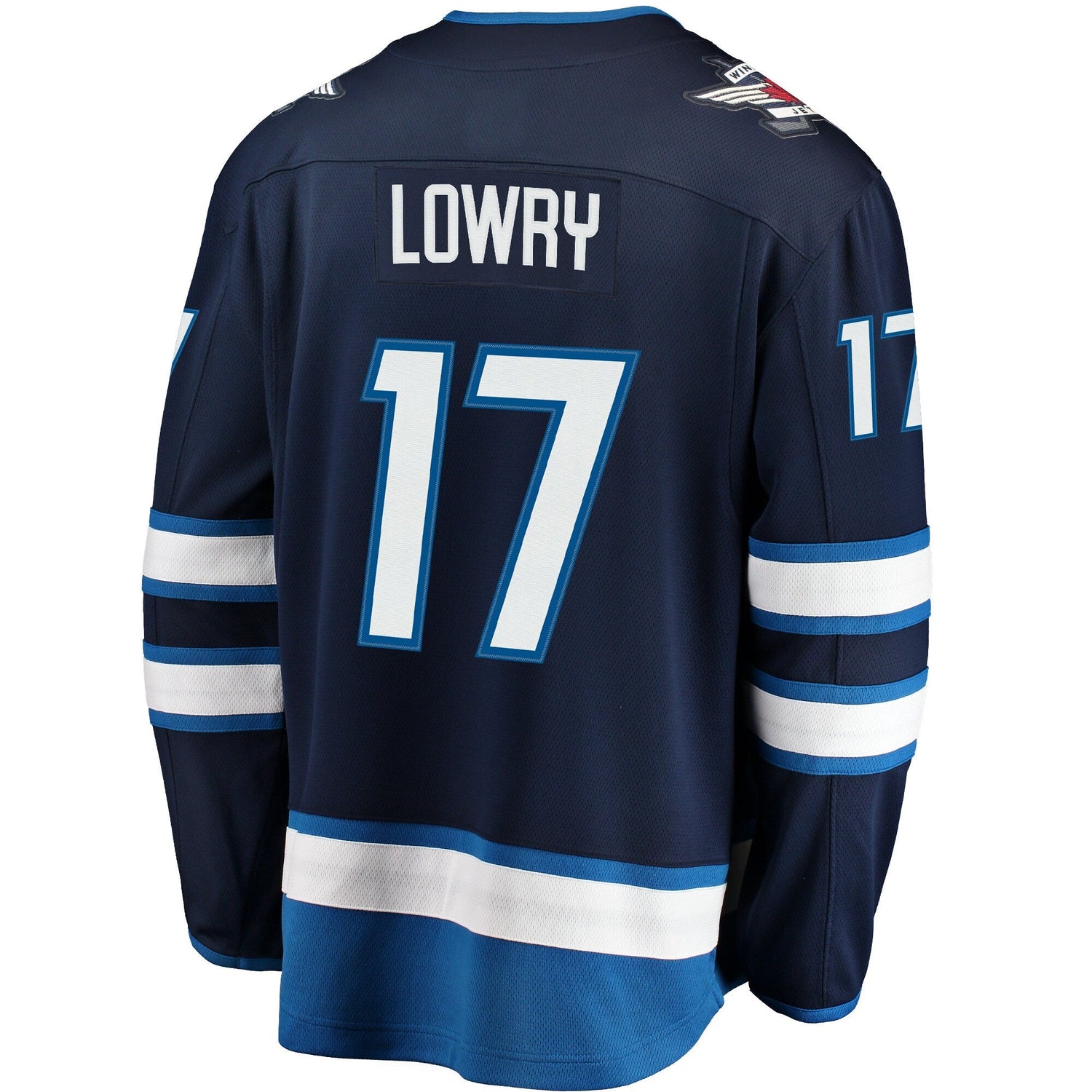 Men's Winnipeg Jets Adam Lowry Fanatics Navy Breakaway  Jersey