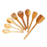 8-Pc Teak Wood Cooking Utensils Set