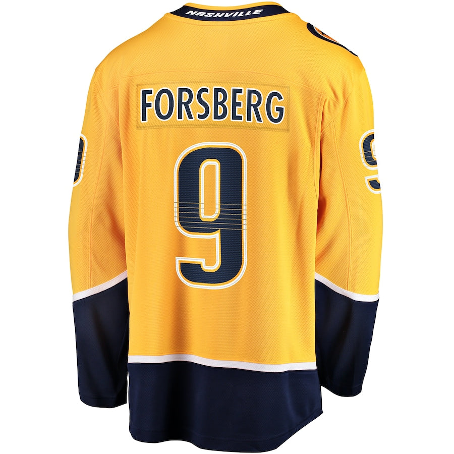 Filip Forsberg Nashville Predators   Home Breakaway Jersey - Gold