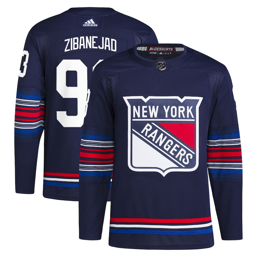 Mika Zibanejad New York Rangers   Alternate   Primegreen  Jersey - Navy