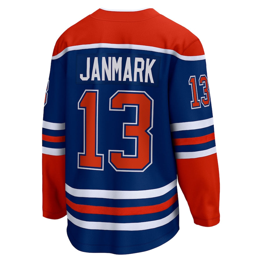 Mattias Janmark Edmonton Oilers   Home Breakaway Jersey - Royal