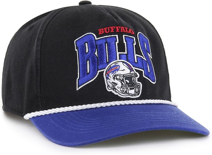 Men's Buffalo Bills NFL 47 Brand Black Palermo Hitch Snapback Hat