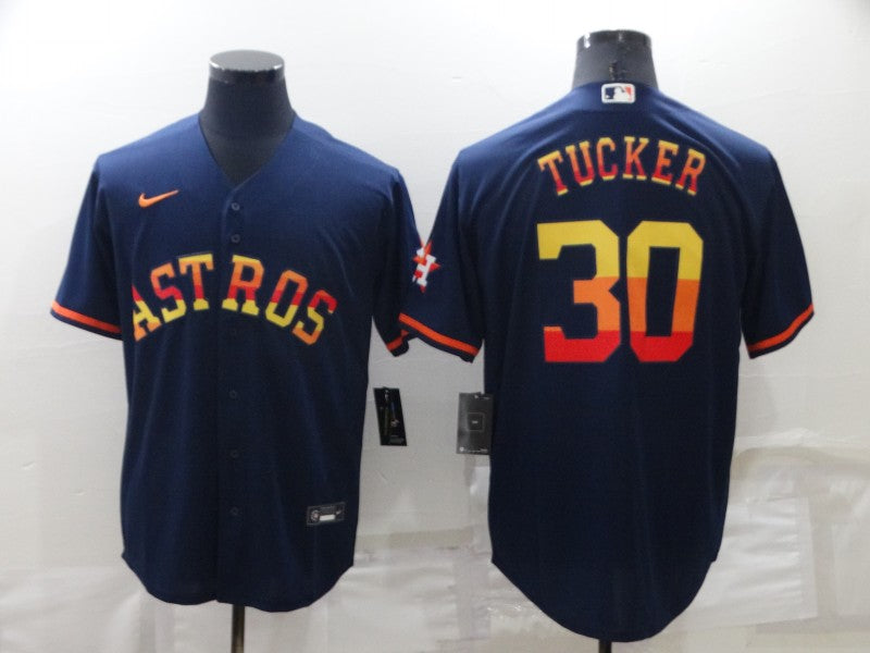 Men's Houston Astros Kyle Tucker #30 Navy  Baseball Jersey