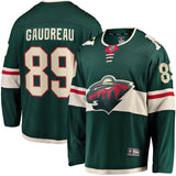 Frederick Gaudreau Minnesota Wild   Home Breakaway  Jersey - Green