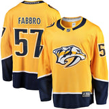 Dante Fabbro Nashville Predators  Jersey - Gold