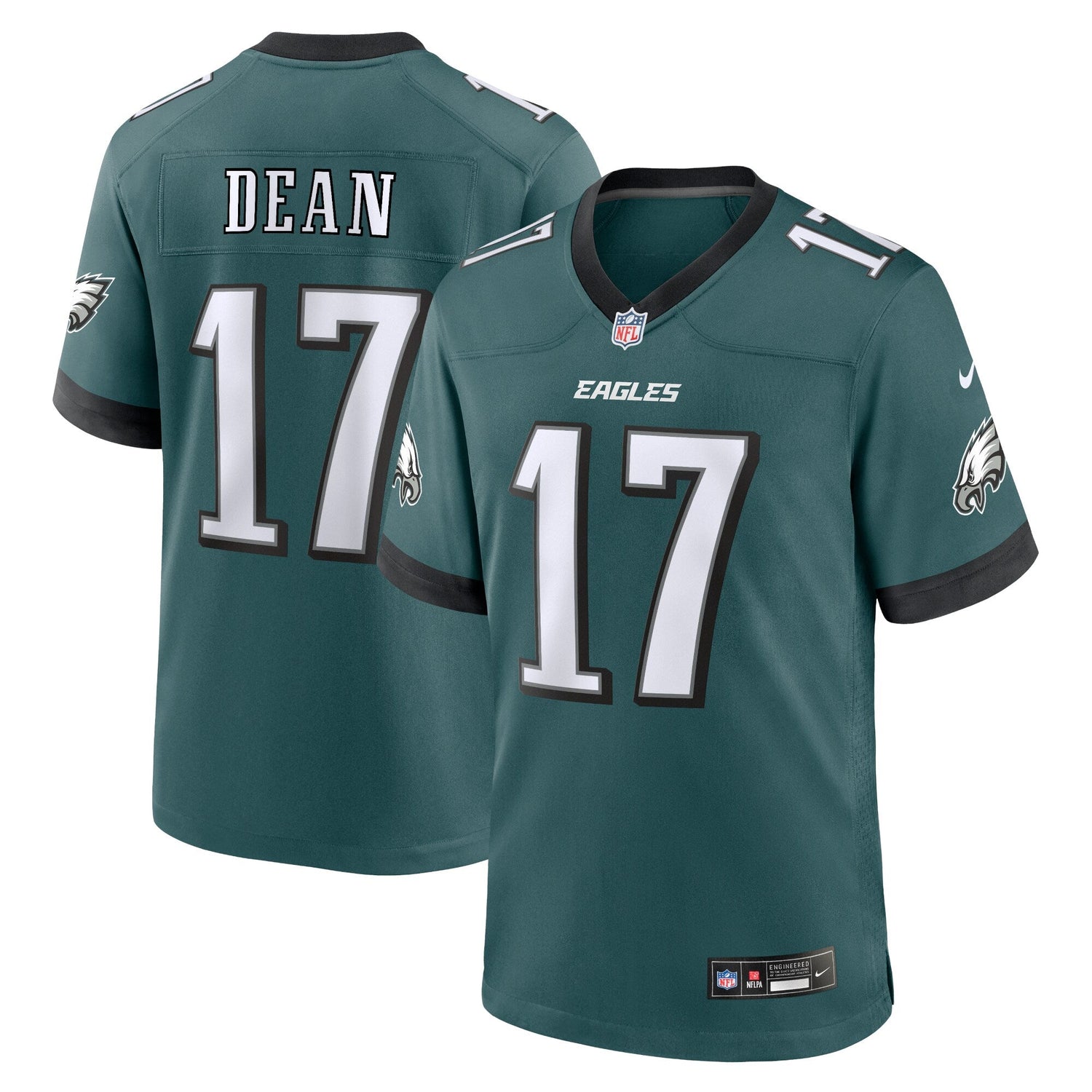 Nakobe Dean Philadelphia Eagles Nike Team Game Jersey - Midnight Green
