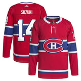 Nick Suzuki Montreal Canadiens   Home Primegreen   Pro  Jersey - Red