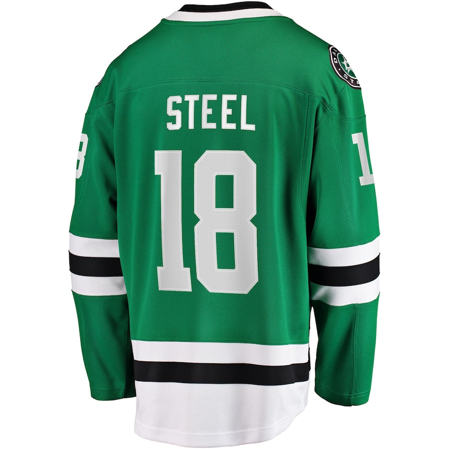 Sam Steel Dallas Stars   Home Breakaway Jersey - Kelly Green