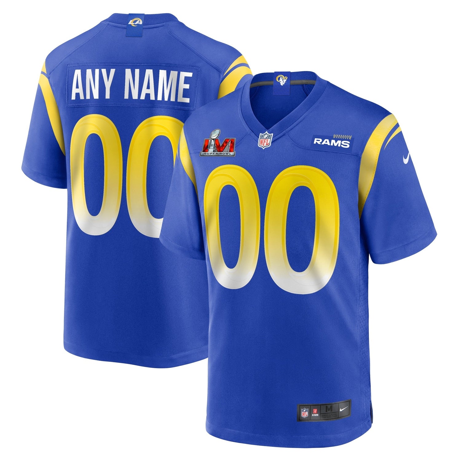 Los Angeles Rams Nike Super Bowl LVI Game Custom Jersey - Royal