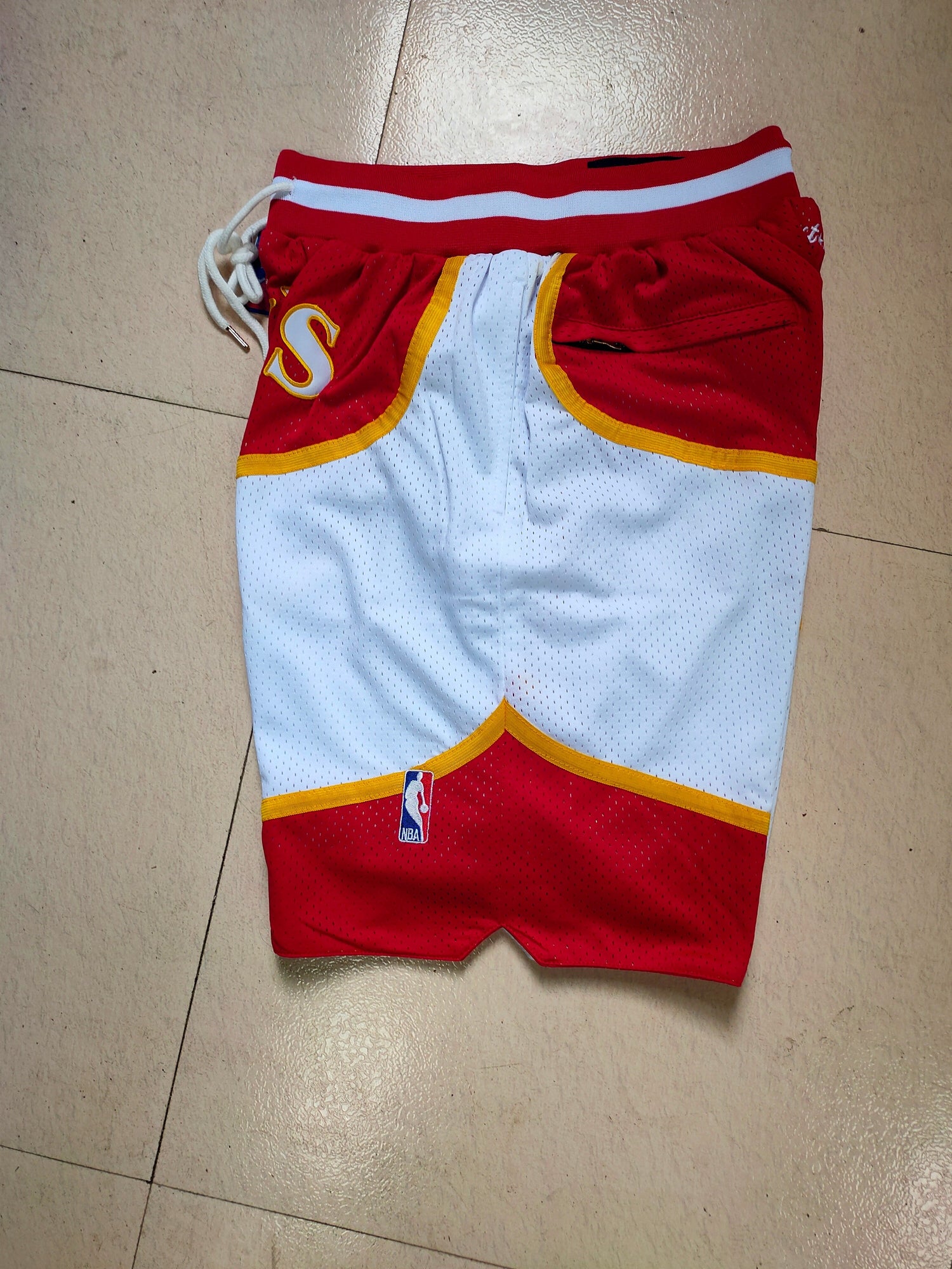 Atlanta Hawks Red Juston Retro Pocket Shorts