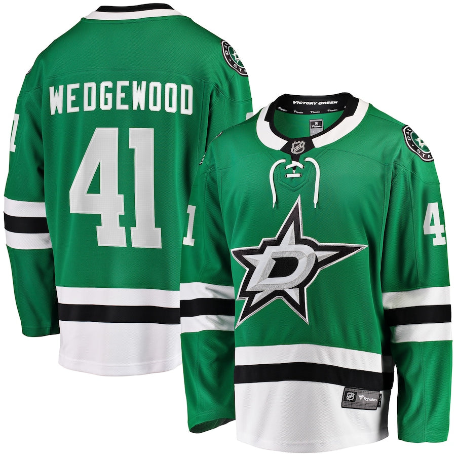 Scott Wedgewood Dallas Stars   Home Breakaway  Jersey - Kelly Green