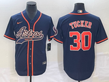 Men's Houston Astros Kyle Tucker #30 Navy  Jersey Joint Edition