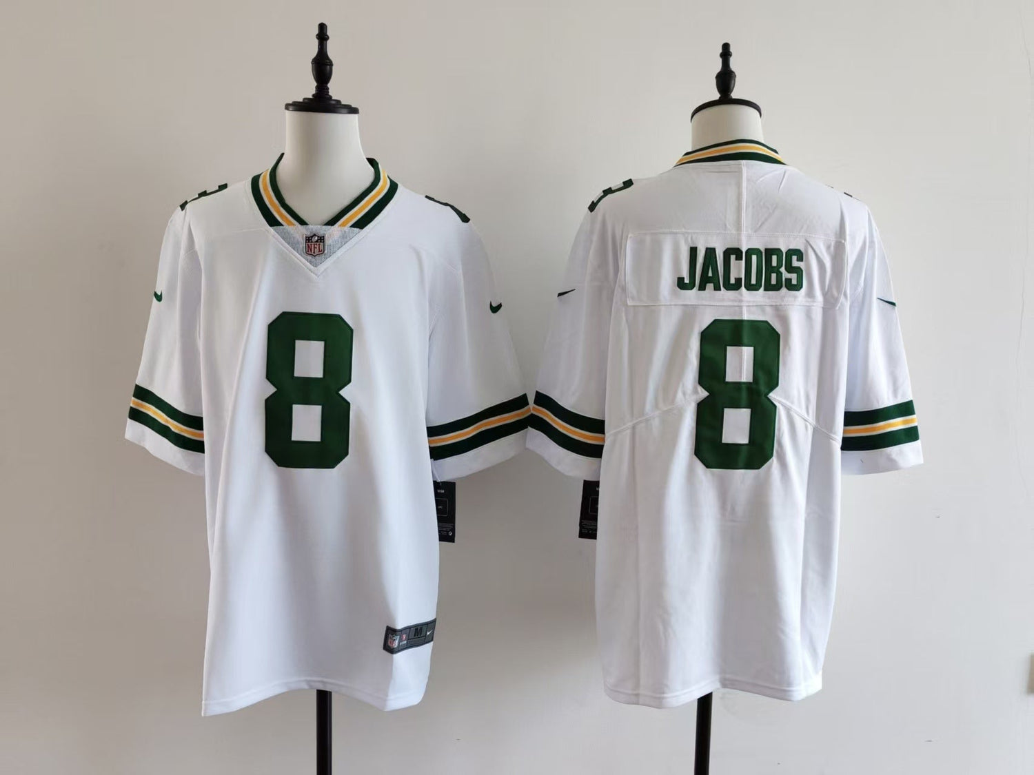 Men's Green Bay Packers Josh Jacobs Nike Jersey -  White