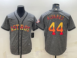 Men's Houston Astros Yordan Alvarez #44 Gray  Team Jersey