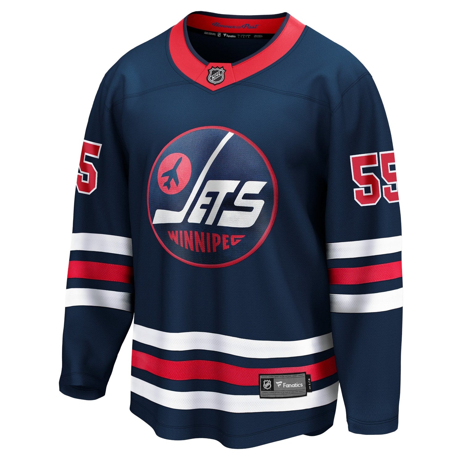 Men's Winnipeg Jets Mark Scheifele Fanatics Navy Alternate Premier Breakaway Jersey