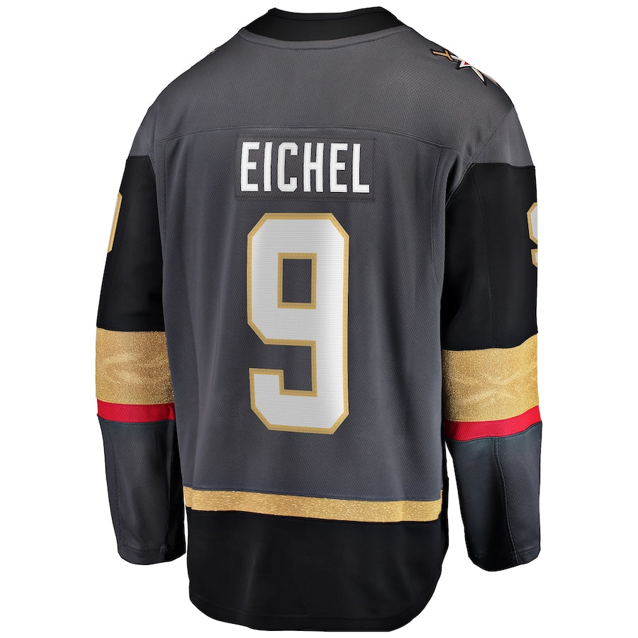 Men's Vegas Golden Knights Jack Eichel Fanatics Gray Alternate Breakaway Player Jersey