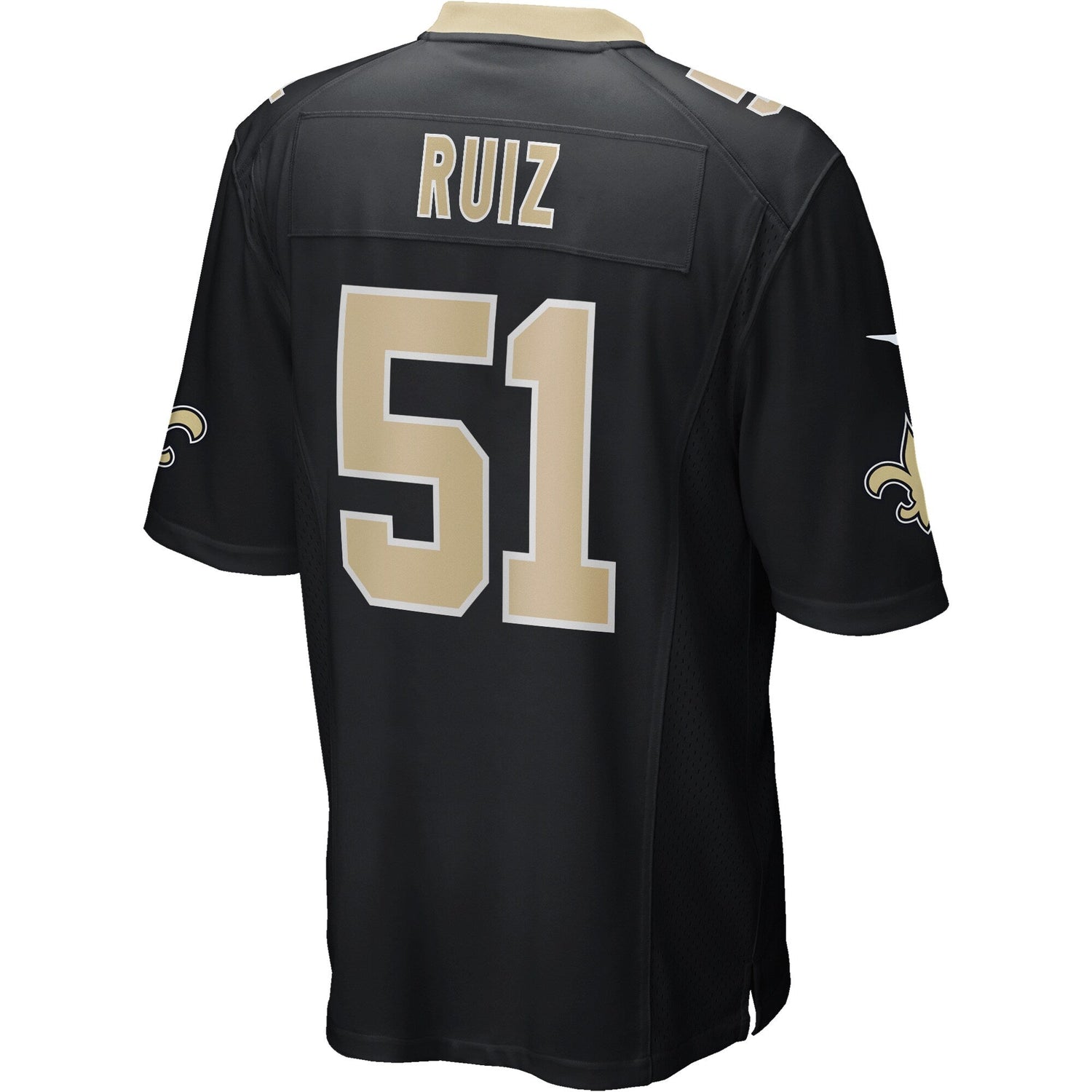 Cesar Ruiz New Orleans Saints Nike   Game Jersey - Black