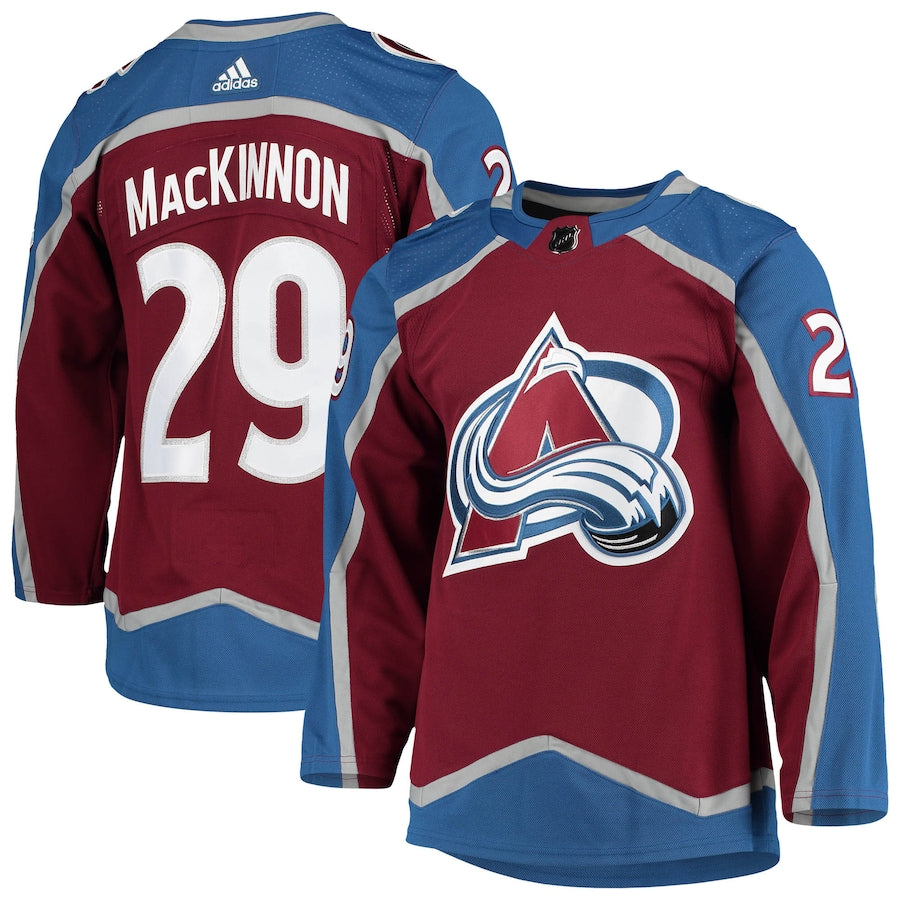 Nathan MacKinnon Colorado Avalanche   Home Primegreen   Jersey - Burgundy