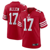 Brandon Allen San Francisco 49ers Nike  Game Jersey -  Scarlet