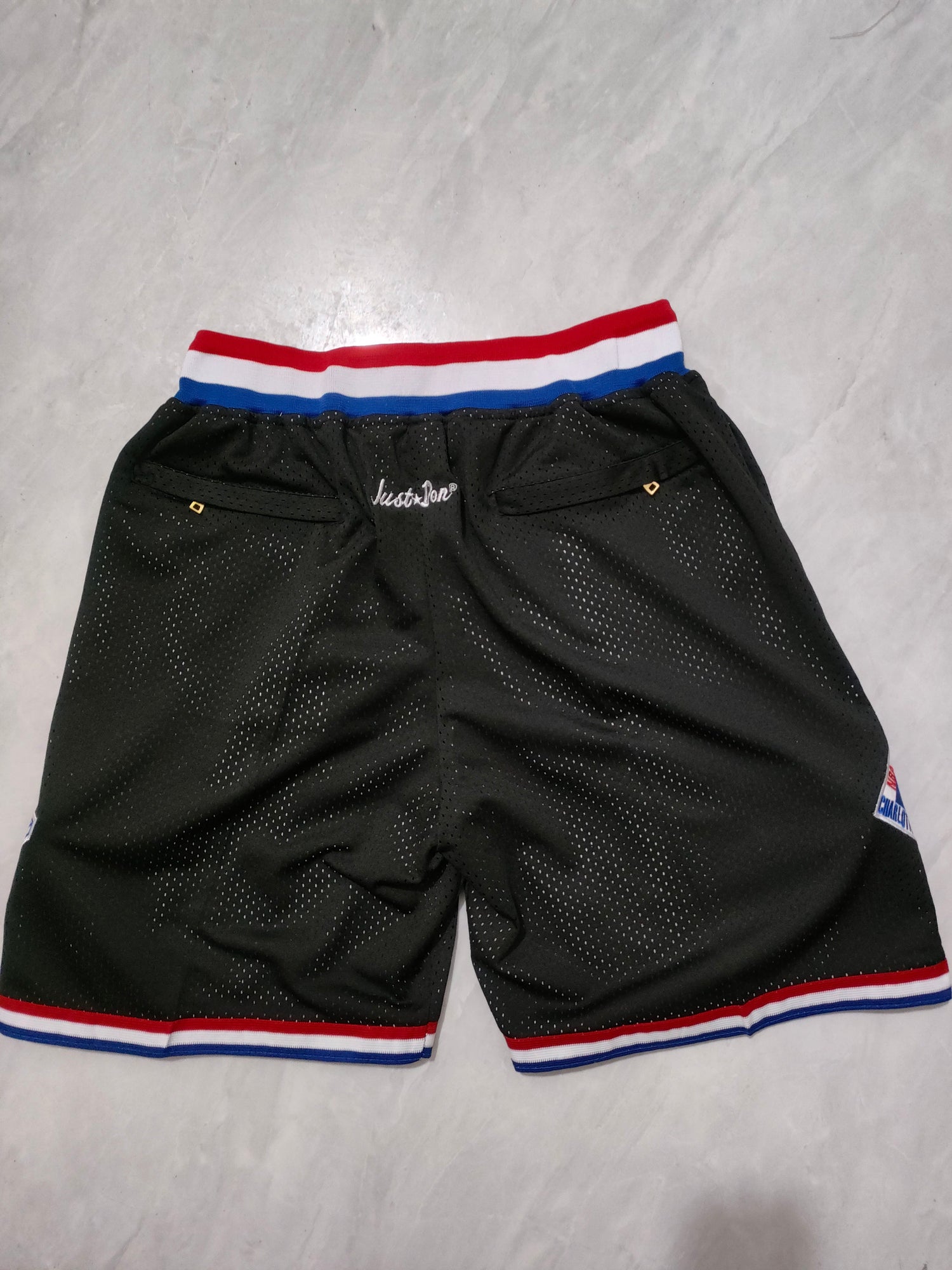 JUST DON All Star Black  Pocket Shorts