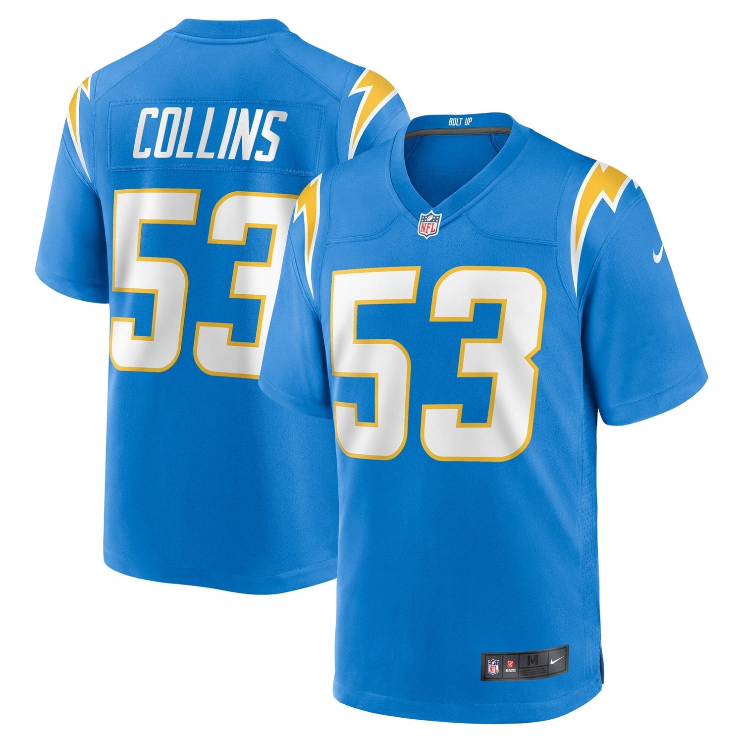 Chris Collins Los Angeles Chargers Nike Team Game Jersey -  Powder Blue