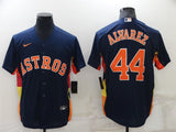 Men's Houston Astros Yordan Alvarez #44 Navy Alternate Player Name Jersey