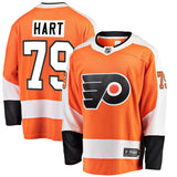 Men's Philadelphia Flyers Carter Hart Fanatics Orange Home Premier Breakaway Player Jersey