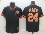Men's San Francisco Giants Willie Mays #24 Black Player Jersey
