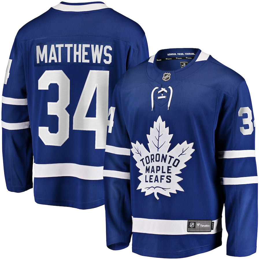 Auston Matthews Toronto Maple Leafs  Home Breakaway Jersey - Blue