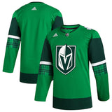 Men's Vegas Golden Knights adidas Kelly Green 2023 St. Patrick's Day Primegreen Authentic Jersey