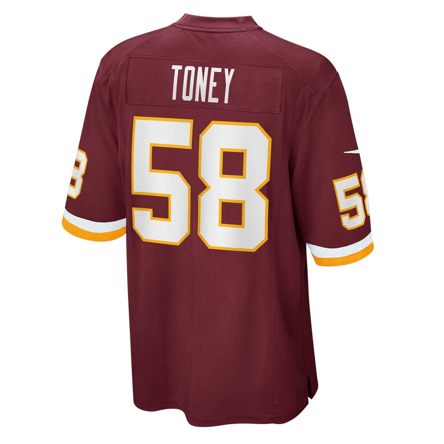 Shaka Toney Washington Football Team Nike Game Jersey - Burgundy