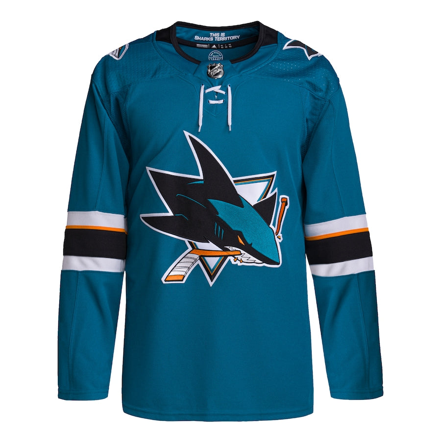 Men's San Jose Sharks adidas Teal 2021/22 Home Primegreen Authentic Jersey