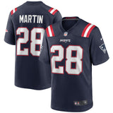Curtis Martin New England Patriots Nike Game Retired   Jersey - Navy