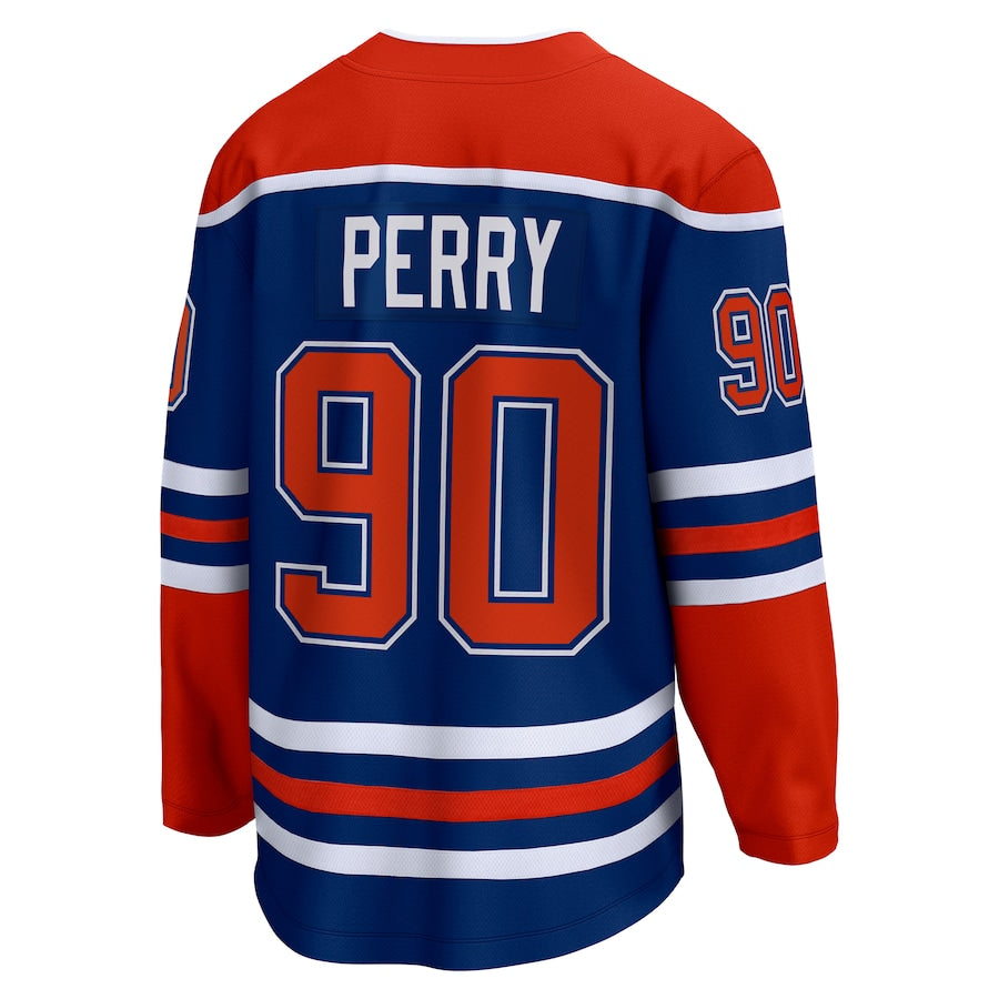 Corey Perry Edmonton Oilers   Home Premier Breakaway  Jersey - Royal