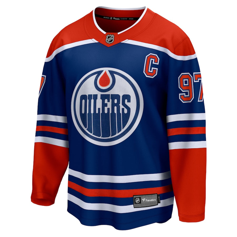 Connor McDavid Edmonton Oilers   Home Premier Breakaway  Jersey - Royal