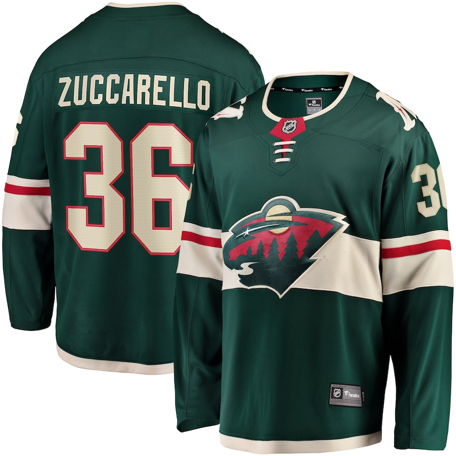Mats Zuccarello Minnesota Wild   Team Color Breakaway  Jersey - Green