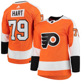 Men's Philadelphia Flyers Carter Hart adidas Orange Home Primegreen Authentic Player Jersey