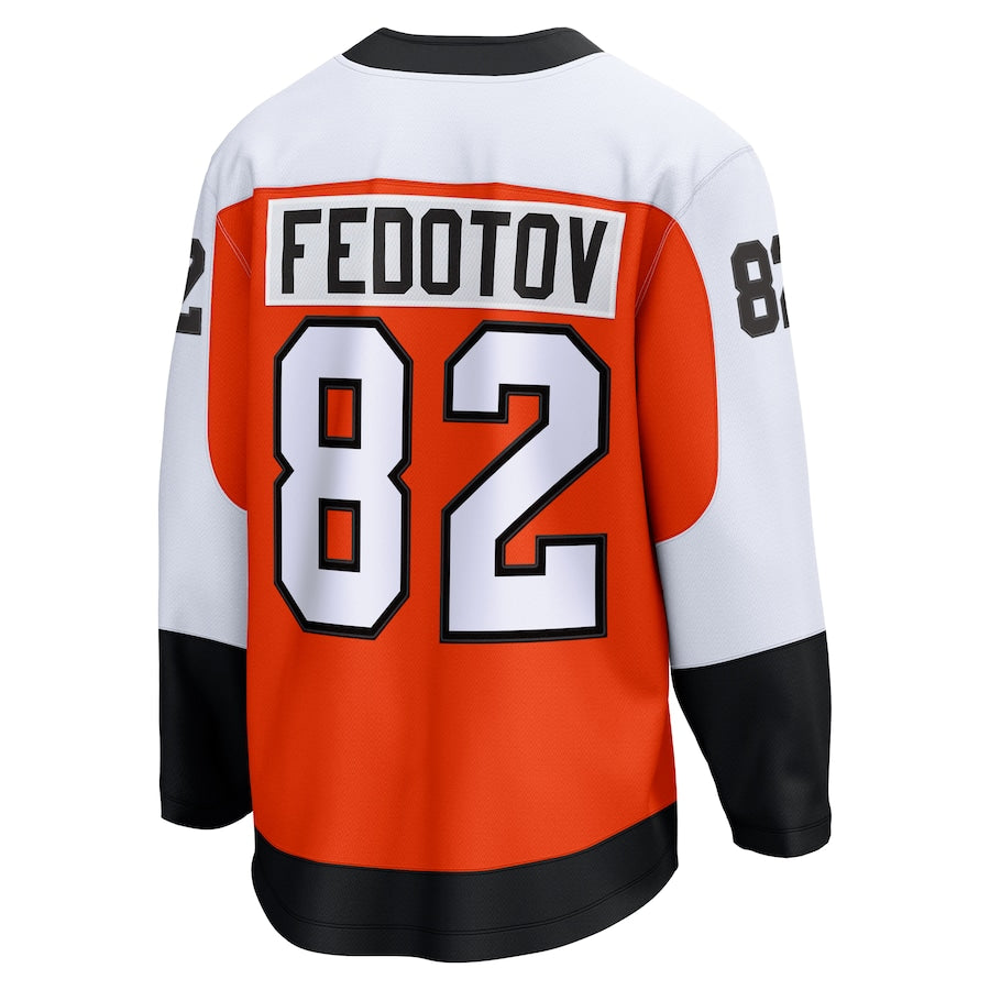 Men's Philadelphia Flyers Ivan Fedotov Fanatics Orange Home Premier Breakaway Player Jersey
