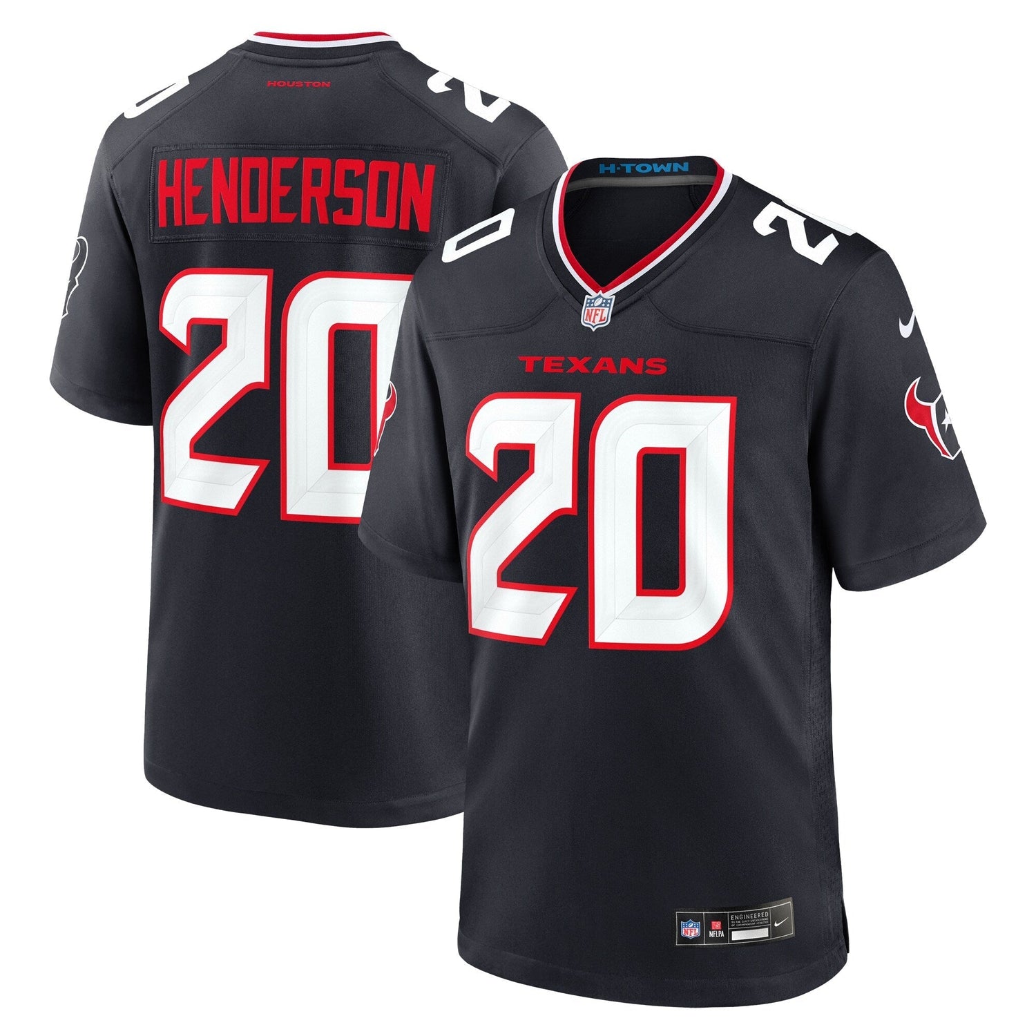 C.J. Henderson Houston Texans Nike Team Game Jersey -  Navy