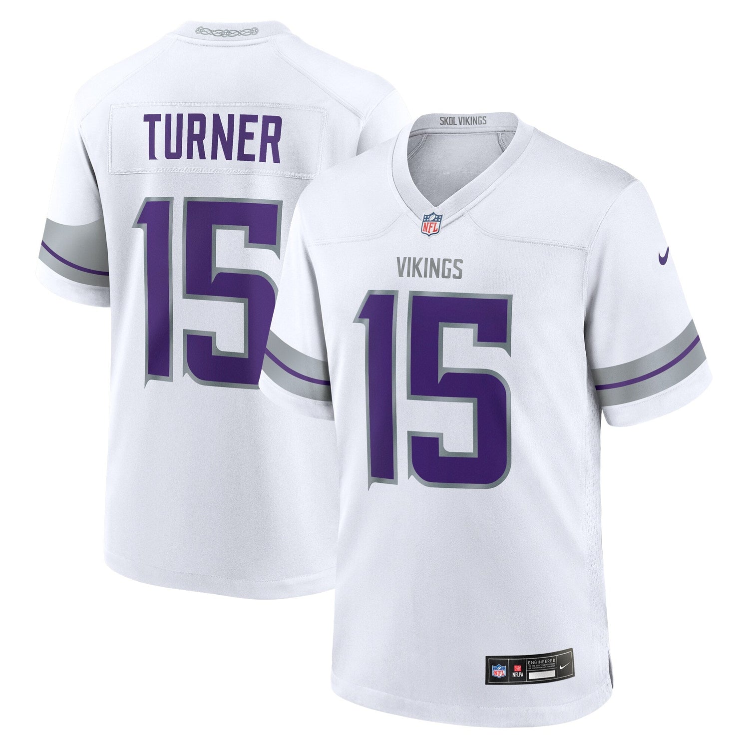 Dallas Turner Minnesota Vikings Nike Alternate Game   Jersey - White