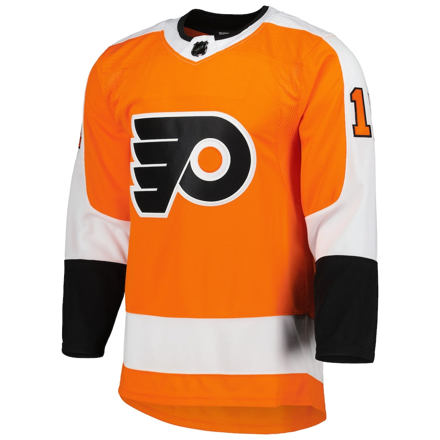 Men's Philadelphia Flyers Travis Konecny adidas Orange Home Primegreen Authentic Player Jersey