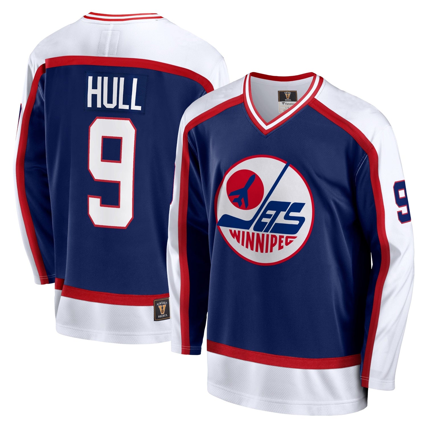 Men's Winnipeg Jets Bobby Hull Navy Jersey