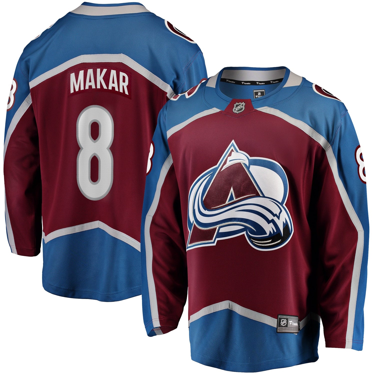 Cale Makar Colorado Avalanche   Home Breakaway  Jersey - Maroon