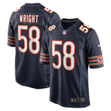 Darnell Wright Chicago Bears Nike  Game Jersey - Navy