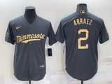 Men's Minnesota Twins Luis Arraez #2 Gray Player Jersey