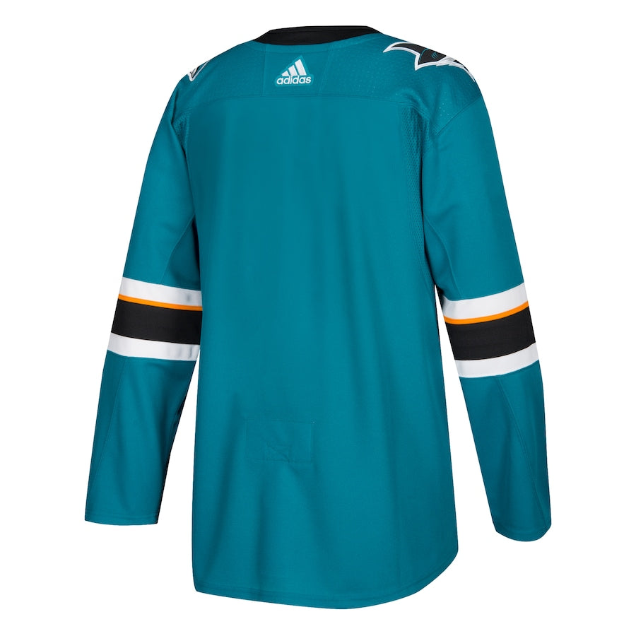 Men's San Jose Sharks adidas Teal Home Authentic Blank Jersey