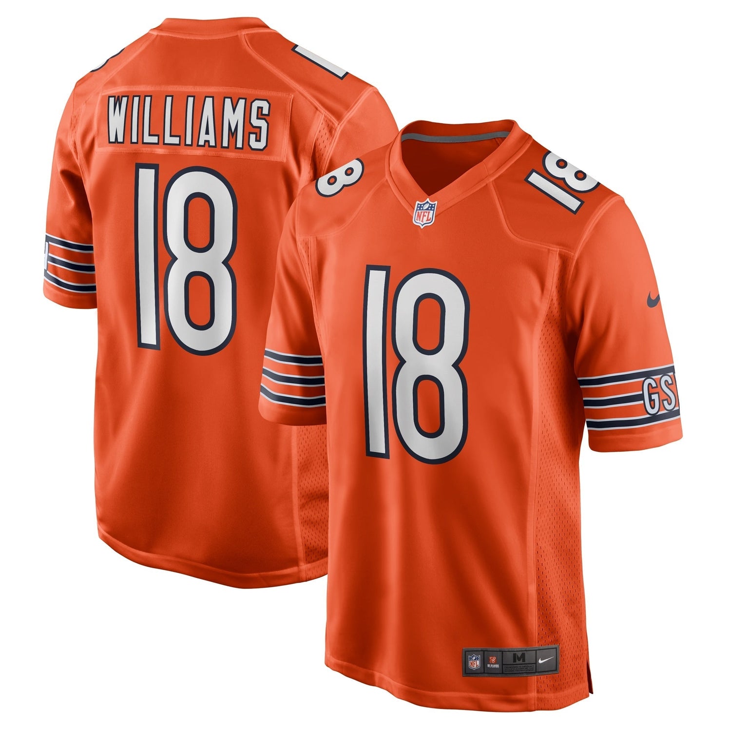 Caleb Williams Chicago Bears Nike Alternate 2024 NFL Draft First Round Pick   Game Jersey - Orange