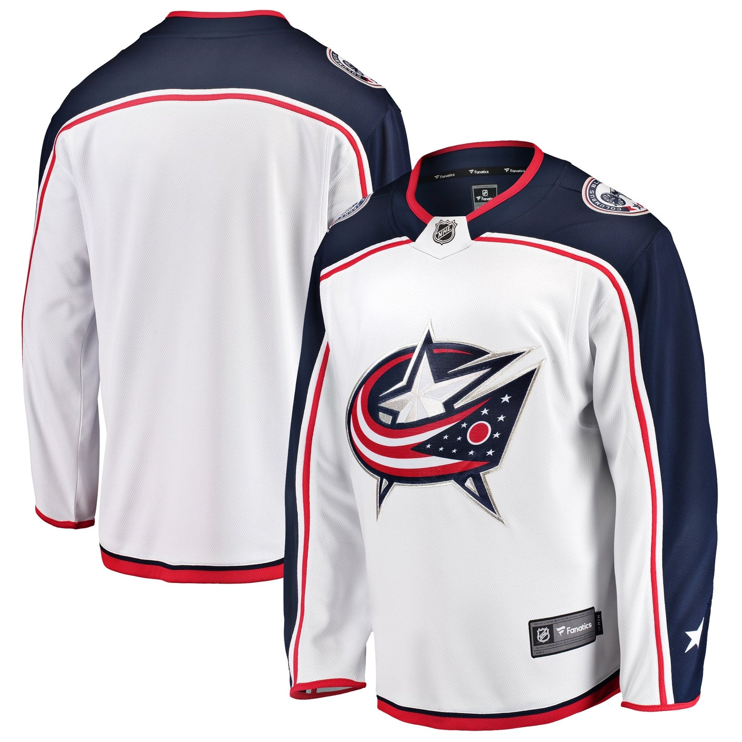 Columbus Blue Jackets   Breakaway Away Jersey - White